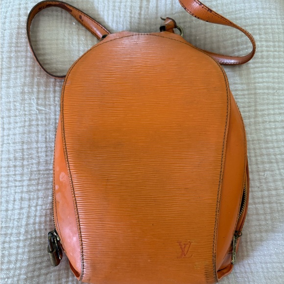 Louis Vuitton Orange Mabillion Backpack Vintage - Picture 1 of 5